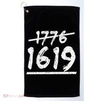 Est 1776 Black History Ancestors 1619 Golf Towel thumb 0