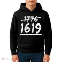 Est 1776 Black History Ancestors 1619 Kids Hoodie thumb 4