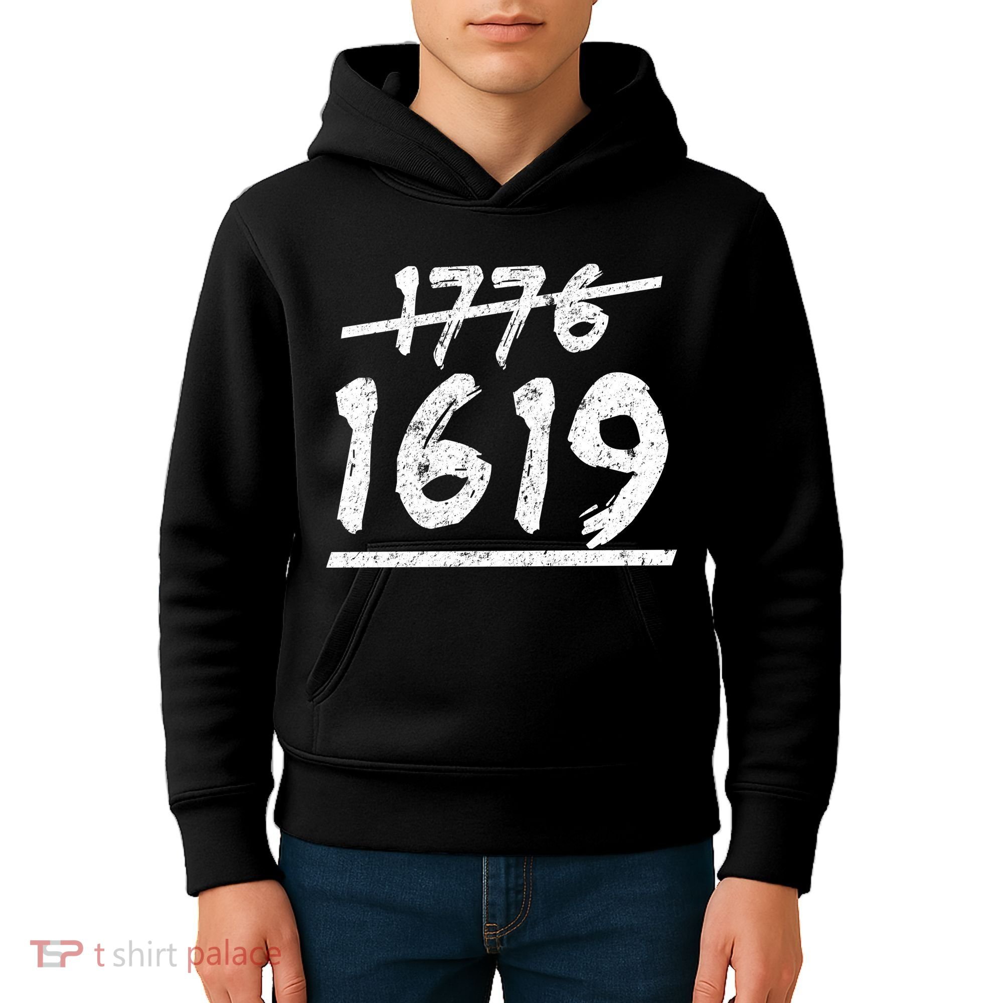 Est 1776 Black History Ancestors 1619 Kids Hoodie
