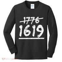 Est 1776 Black History Ancestors 1619 Kids Long Sleeve Shirt thumb 0