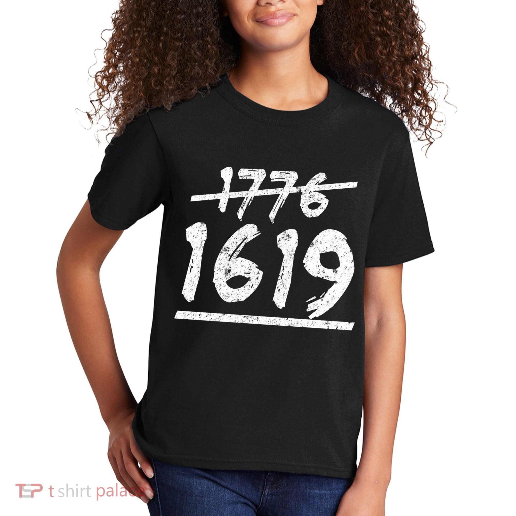 Est 1776 Black History Ancestors 1619 Kids T-Shirt