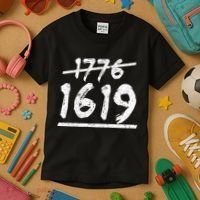 Est 1776 Black History Ancestors 1619 Kids T-Shirt thumb 3
