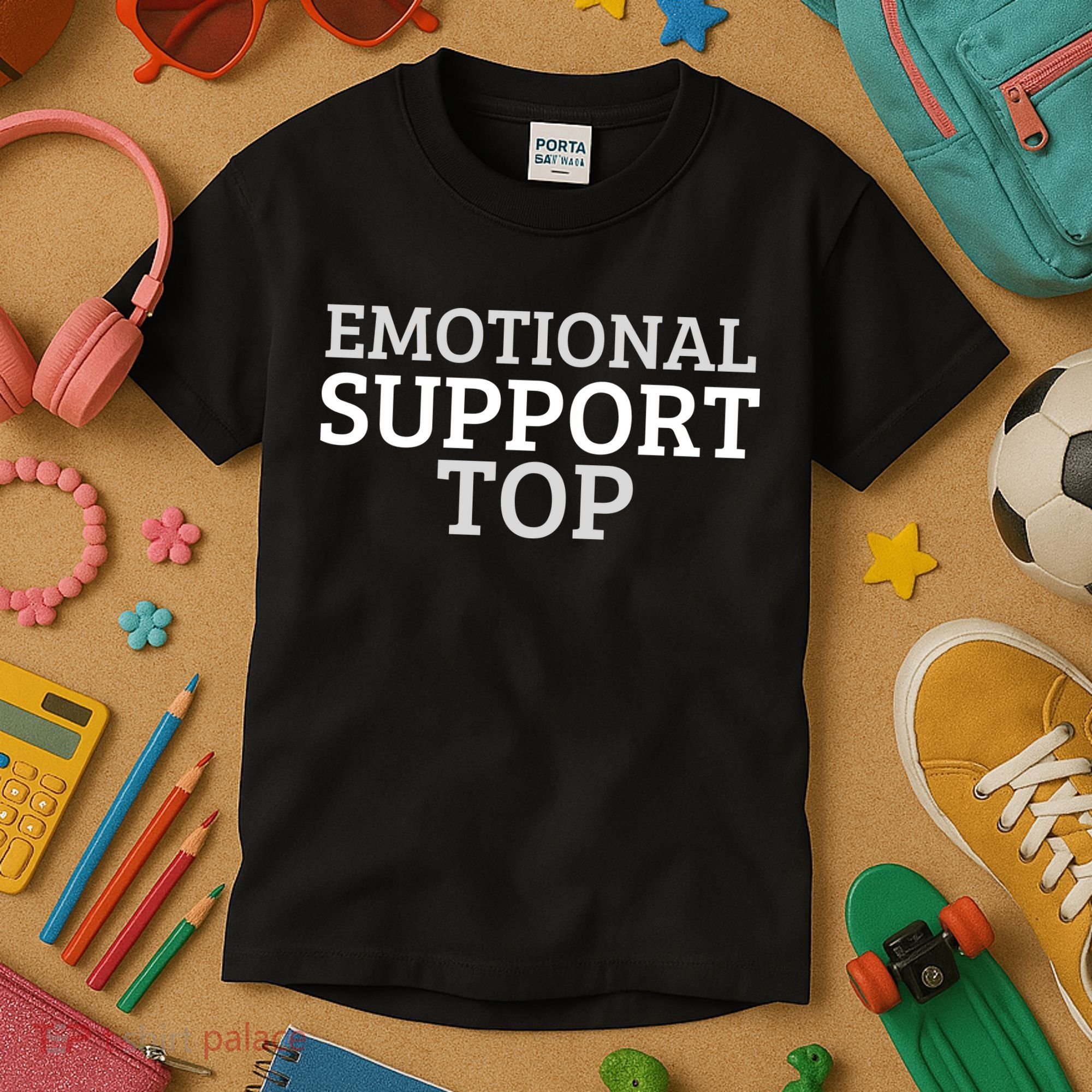Emotional Support Top Emotional Support Human Kids T-Shirt