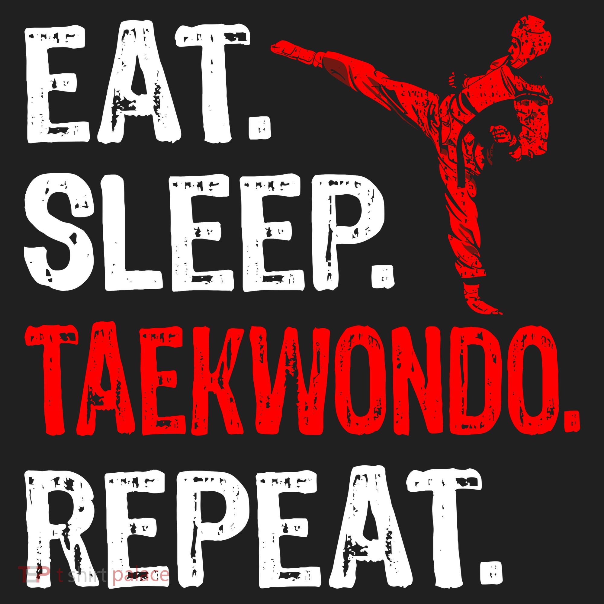 Eat Sleep Taekwondo Repeat Taekwondo Player Funny Beanie