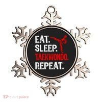 Eat Sleep Taekwondo Repeat Taekwondo Player Funny Ornament thumb 0