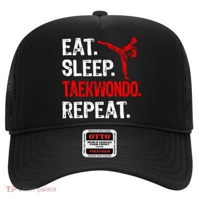 Eat Sleep Taekwondo Repeat Taekwondo Player Funny Hat