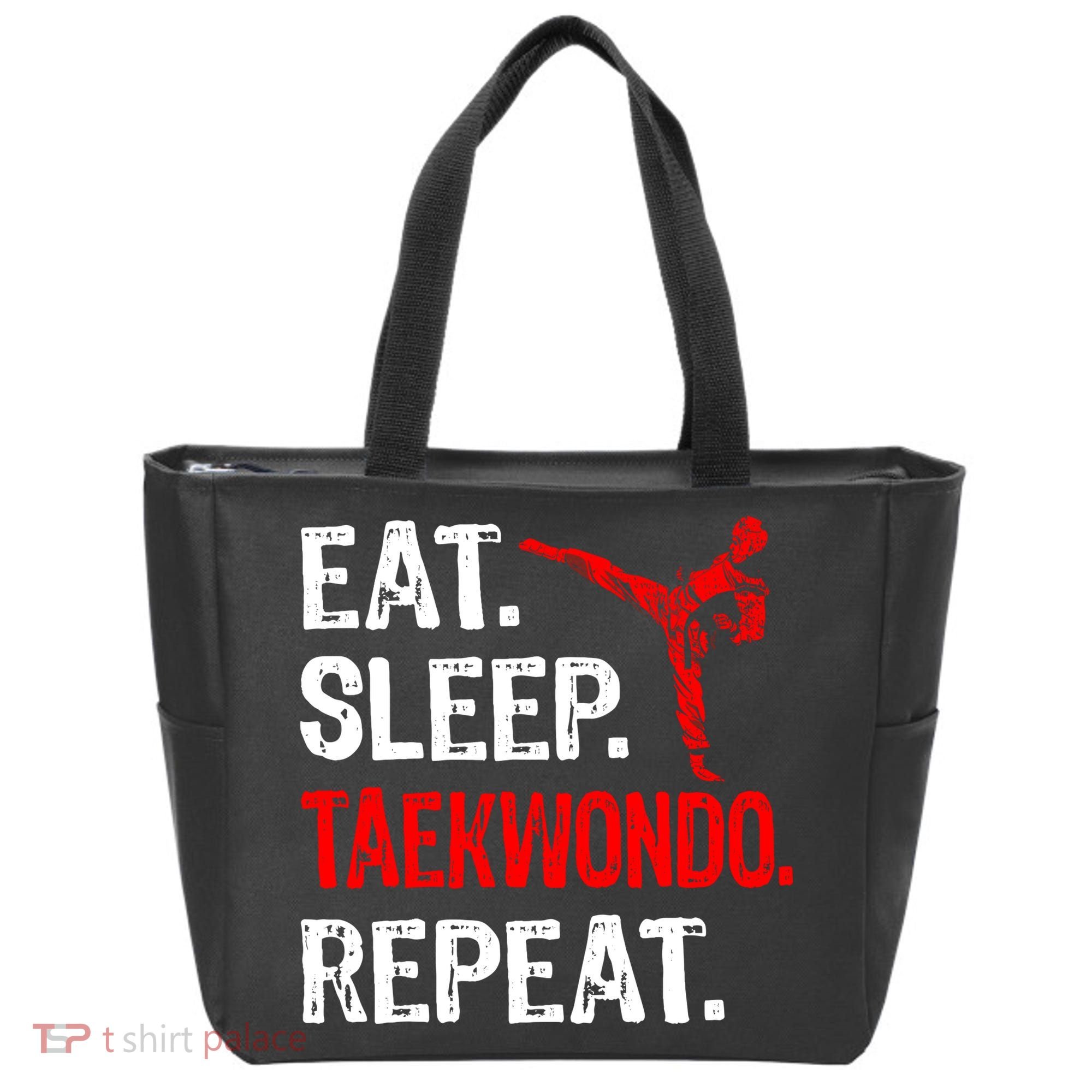 Eat Sleep Taekwondo Repeat Taekwondo Player Funny Tote Bag