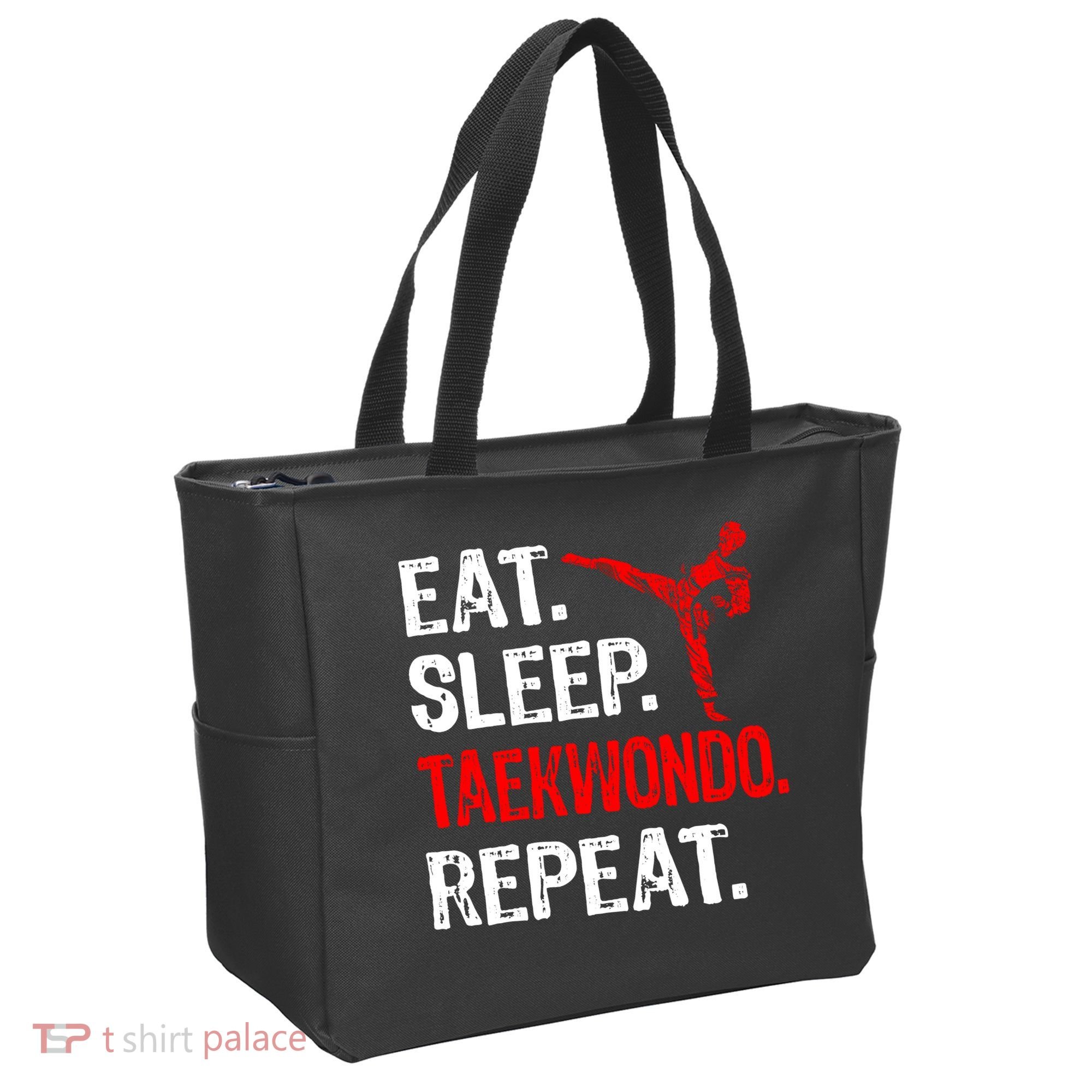 Eat Sleep Taekwondo Repeat Taekwondo Player Funny Tote Bag