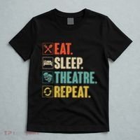 Eat Sleep Theatre Repeat Actor Theater Lover Gift T-Shirt thumb 5