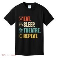 Eat Sleep Theatre Repeat Actor Theater Lover Gift Kids T-Shirt thumb 0