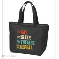 Eat Sleep Theatre Repeat Actor Theater Lover Gift Tote Bag thumb 3