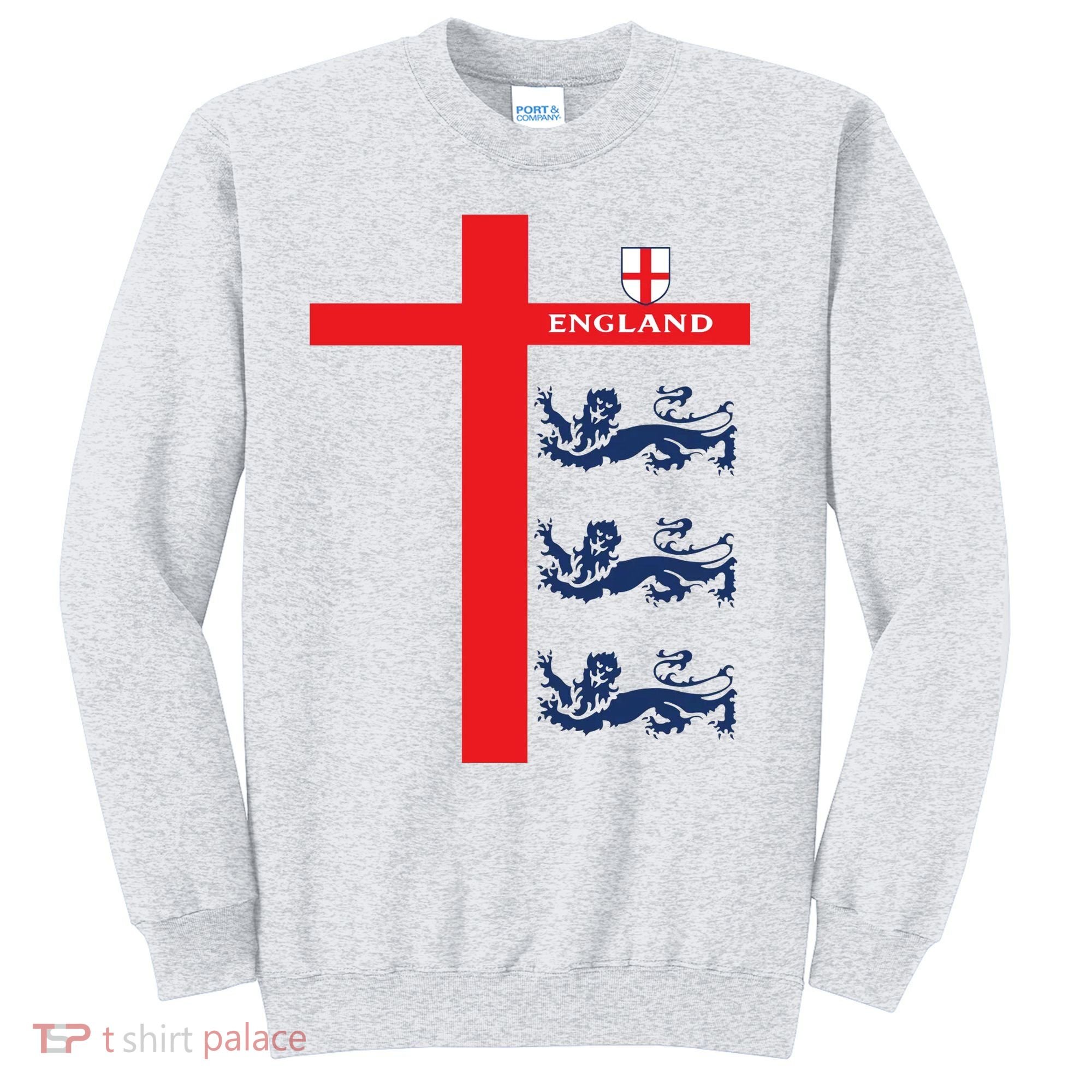 England Soccer Three Lions Flag Sweatshirt