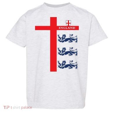 England Soccer Three Lions Flag Toddler T-Shirt