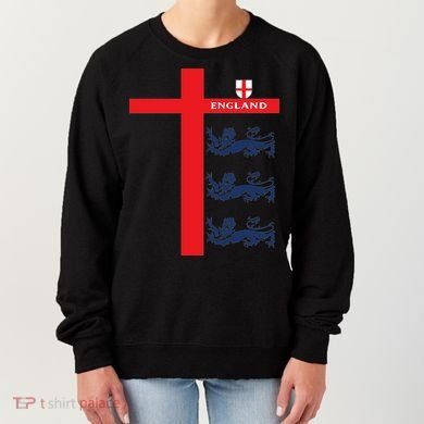 England Soccer Three Lions Flag Women's Sweatshirt