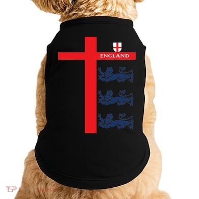 England Soccer Three Lions Flag Doggie Tank