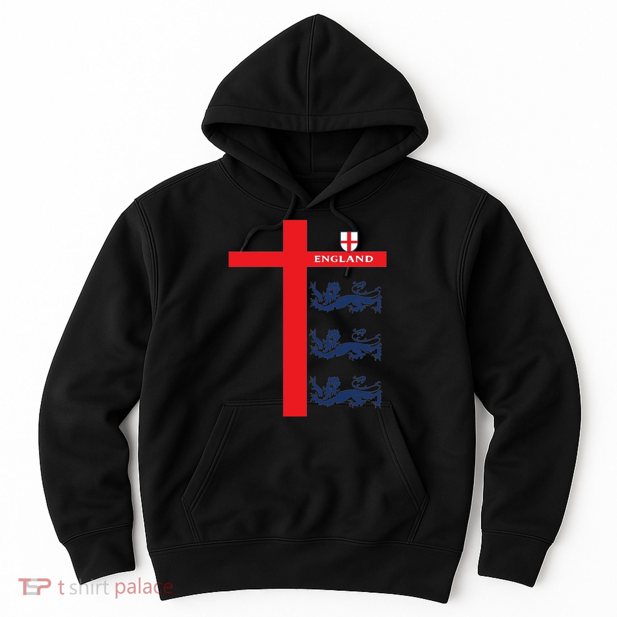 England Soccer Three Lions Flag Hoodie