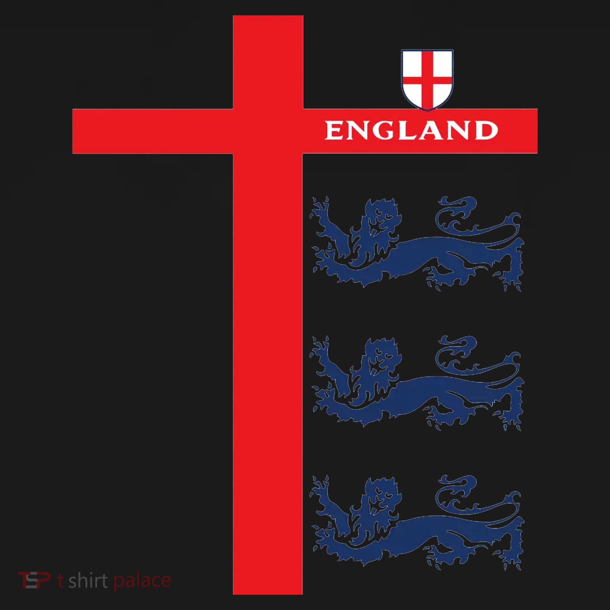 England Soccer Three Lions Flag Polo