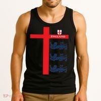 England Soccer Three Lions Flag Tank Top thumb 3