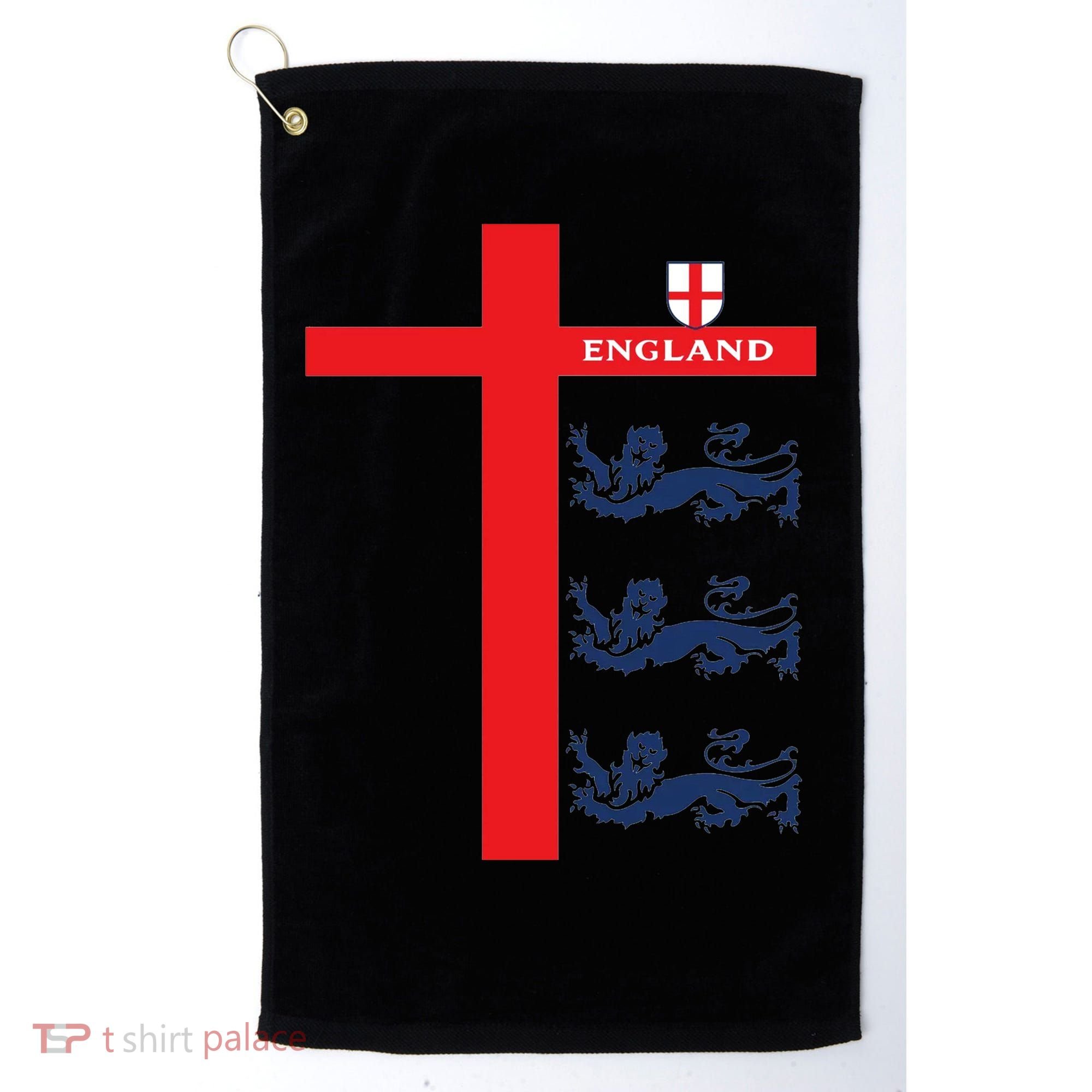 England Soccer Three Lions Flag Golf Towel