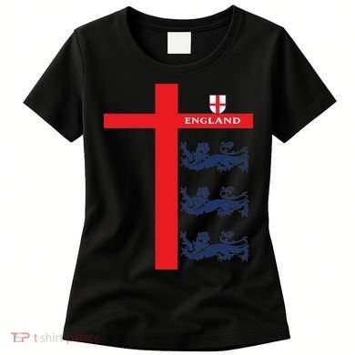 England Soccer Three Lions Flag Women's T-Shirt