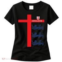 England Soccer Three Lions Flag Women's T-Shirt thumb 0