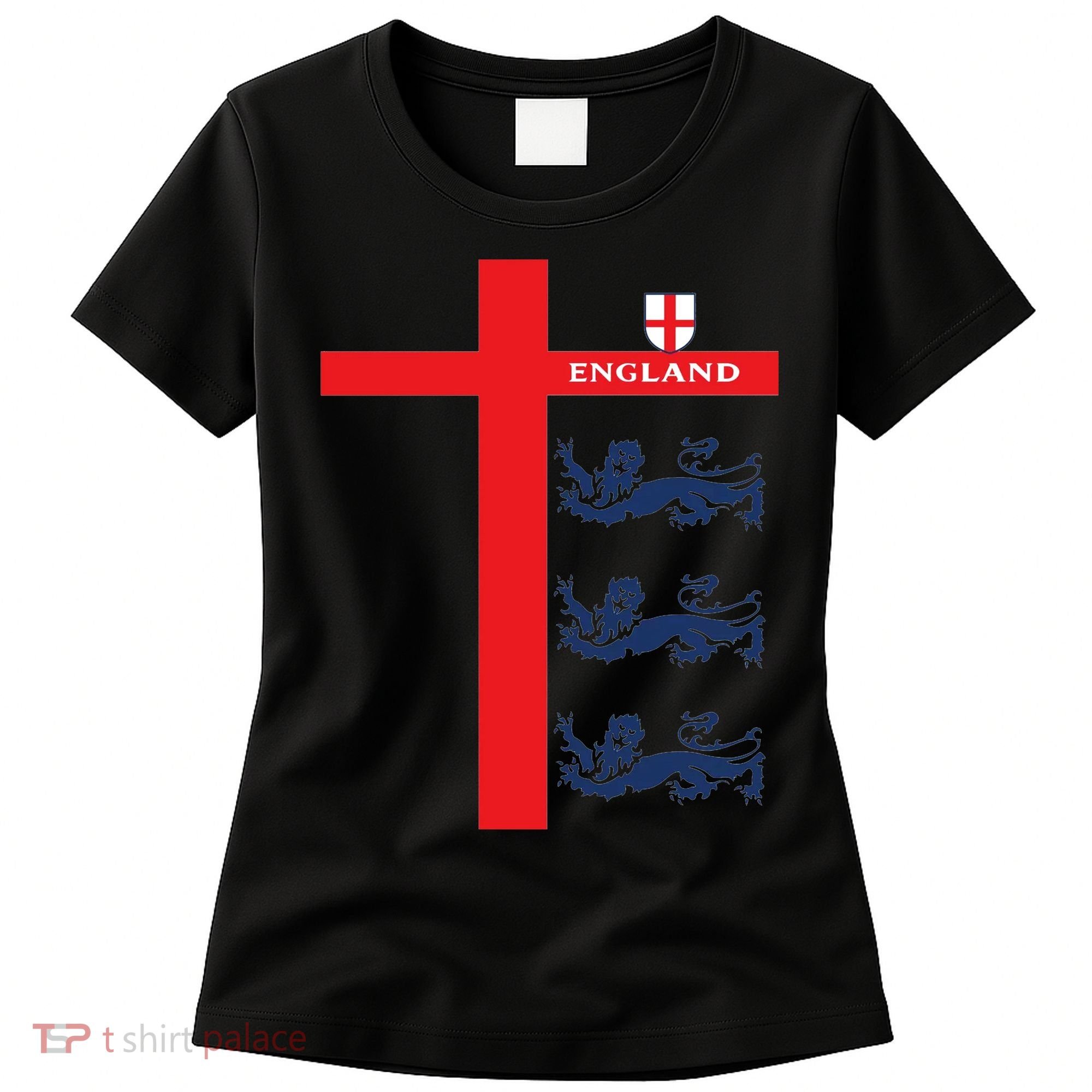 England Soccer Three Lions Flag Women's T-Shirt