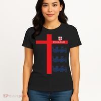England Soccer Three Lions Flag Women's T-Shirt thumb 4