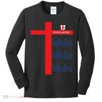 England Soccer Three Lions Flag Kids Long Sleeve Shirt thumb 0