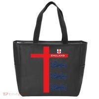 England Soccer Three Lions Flag Tote Bag thumb 0