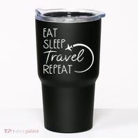 Eat Sleep Travel Repeat Vacation Tumbler thumb 0