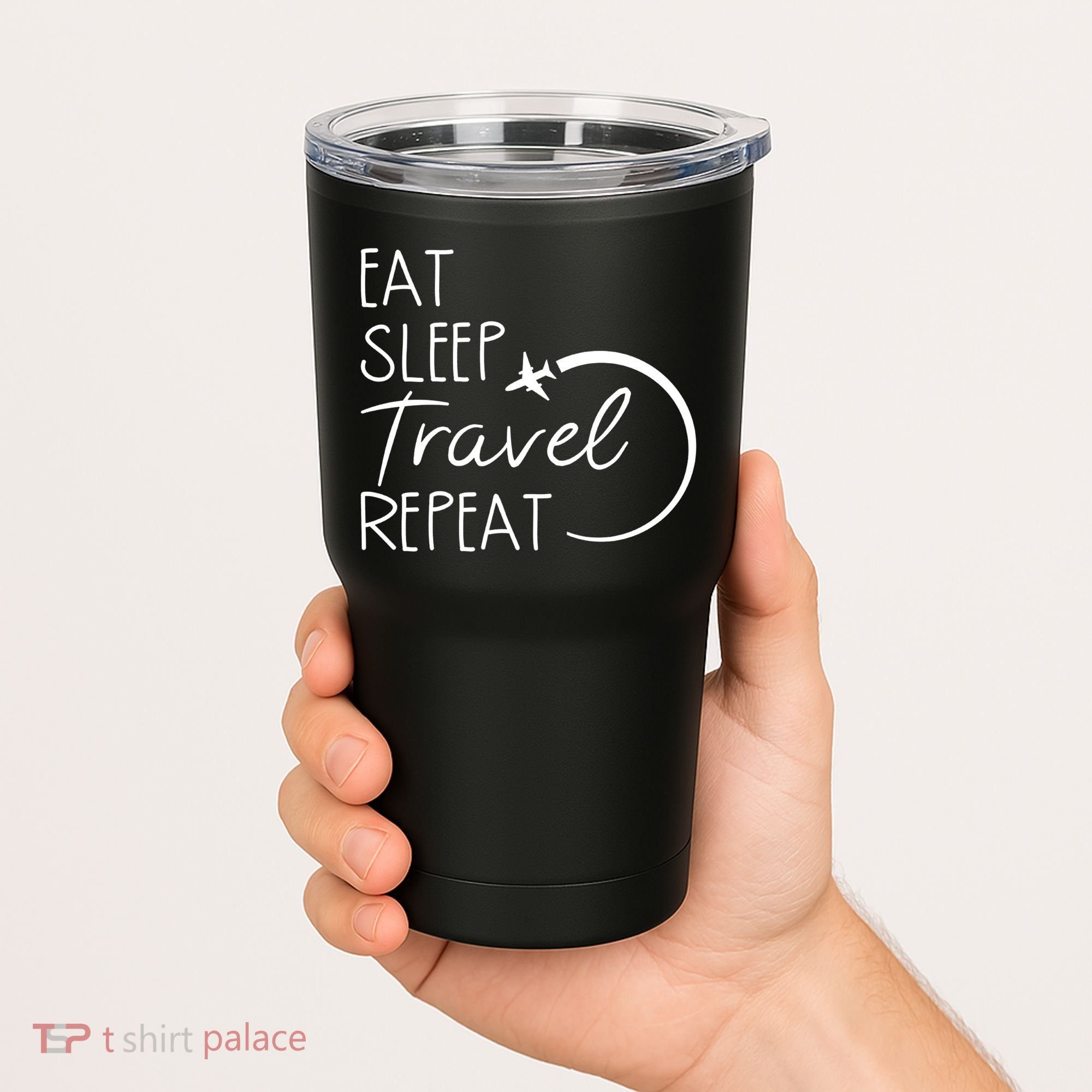 Eat Sleep Travel Repeat Vacation Tumbler