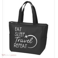 Eat Sleep Travel Repeat Vacation Tote Bag thumb 3