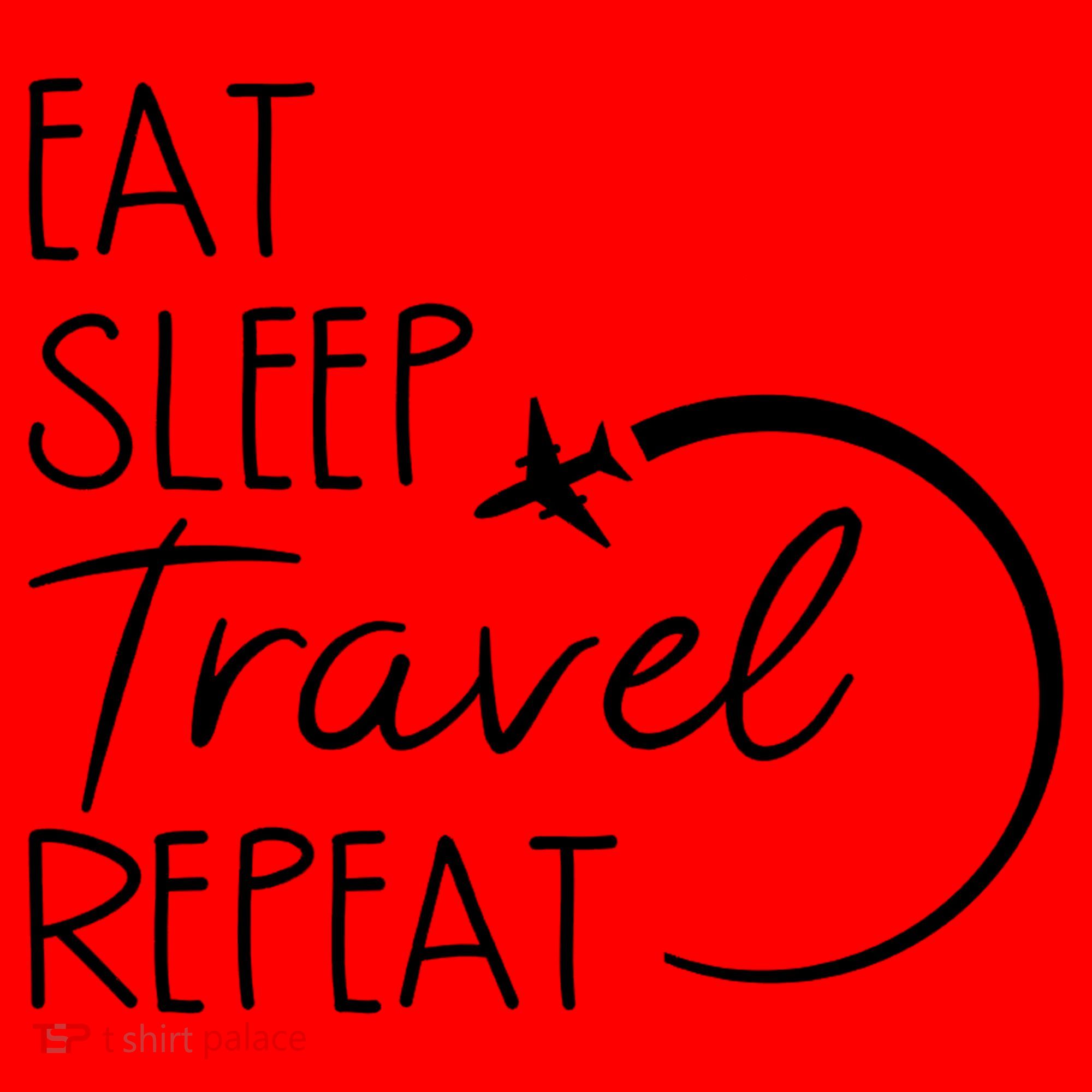 Eat Sleep Travel Repeat Vacation Santa Hat