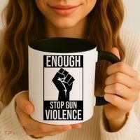 Enough Stop The Violence Fist Coffee Mug thumb 3