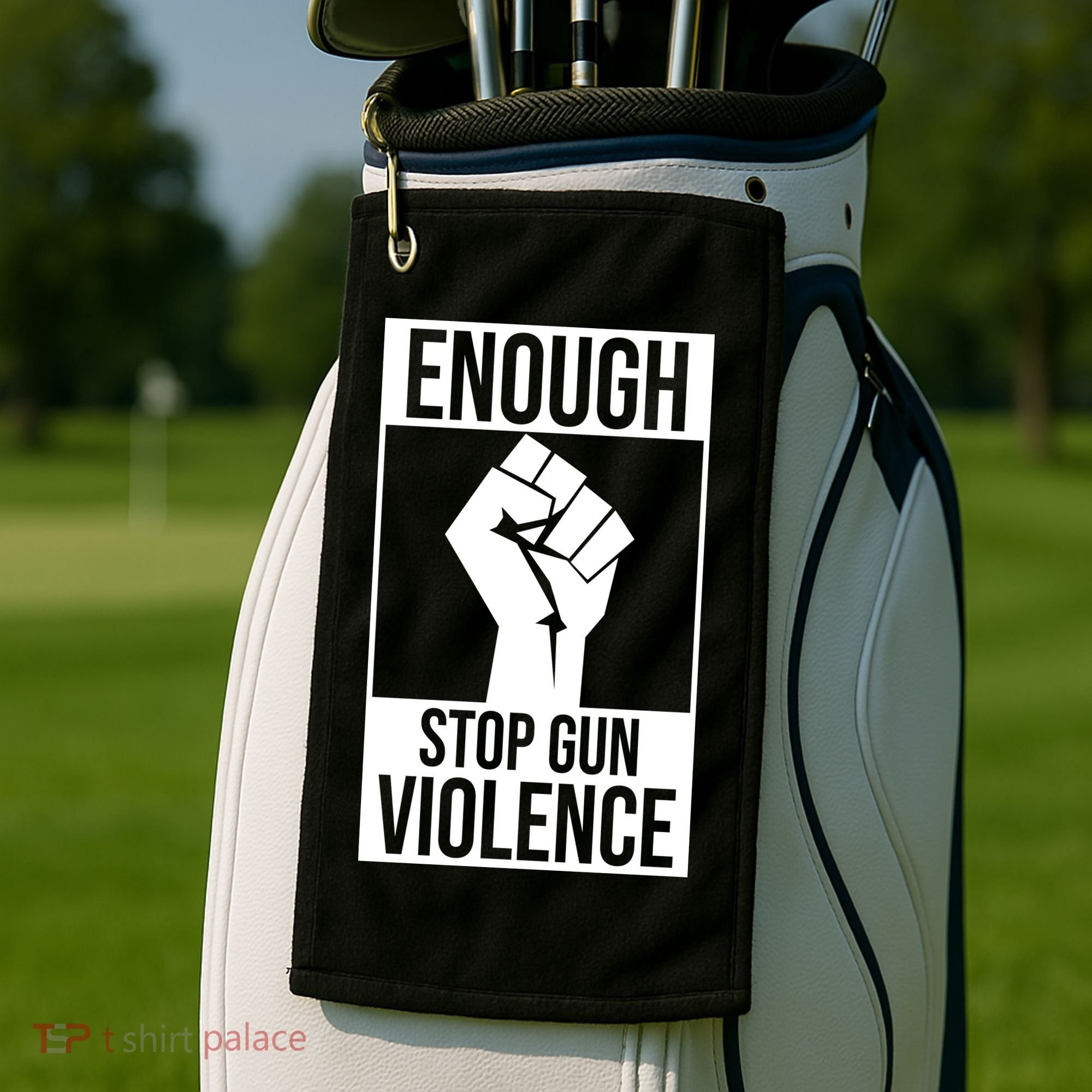 Enough Stop The Violence Fist Golf Towel