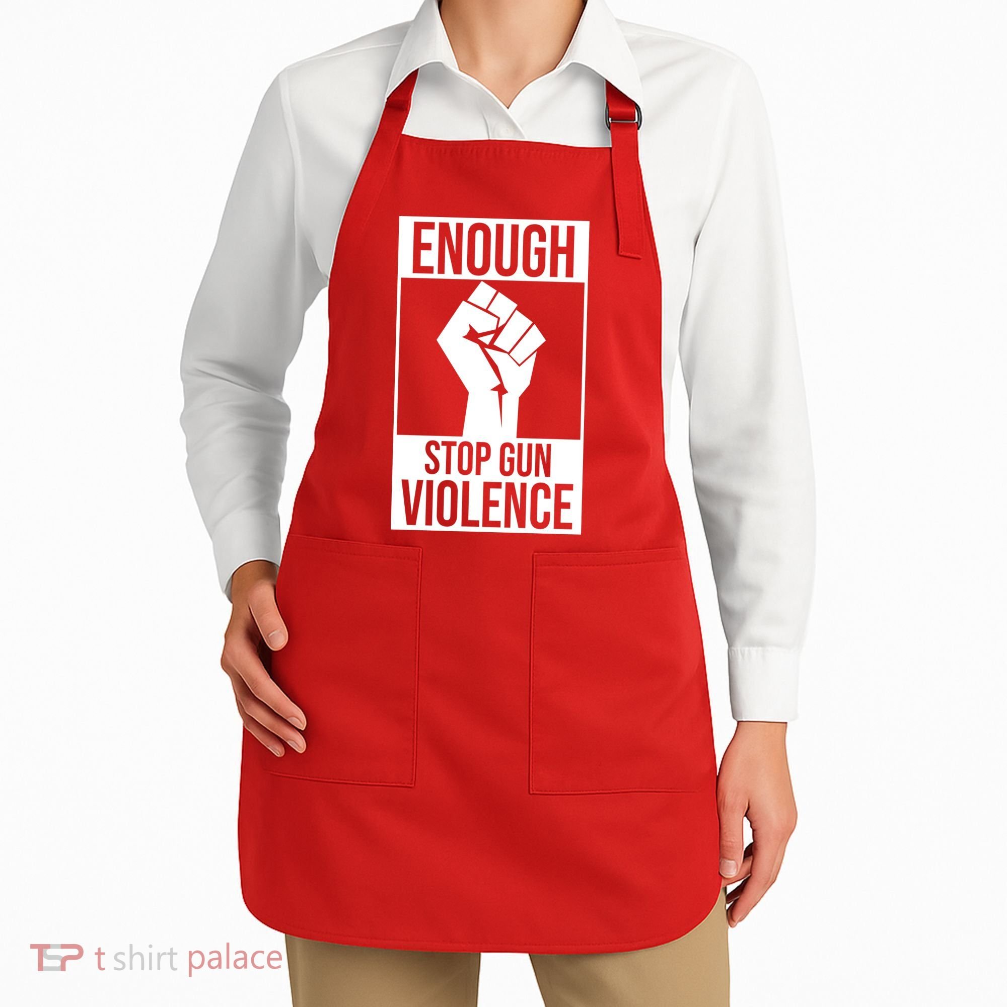 Enough Stop The Violence Fist Apron