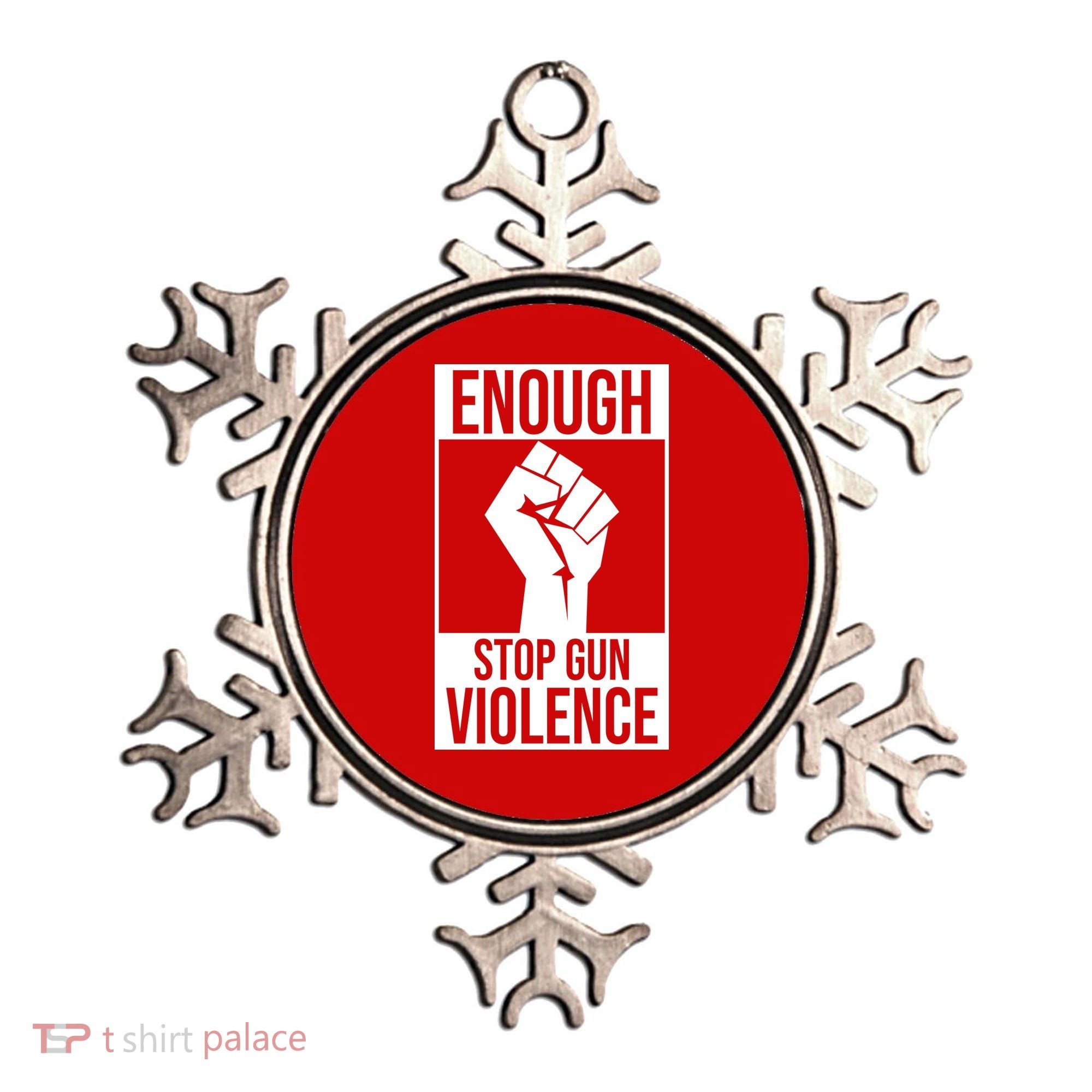 Enough Stop The Violence Fist Ornament