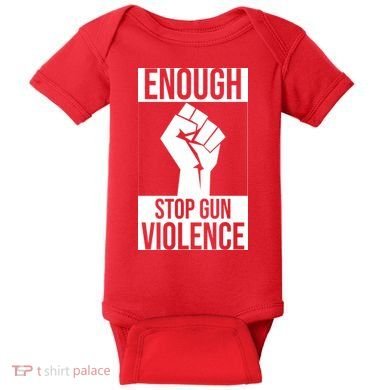 Enough Stop The Violence Fist Baby Bodysuit