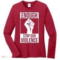 Enough Stop The Violence Fist Women's Long Sleeve Shirt thumb 0