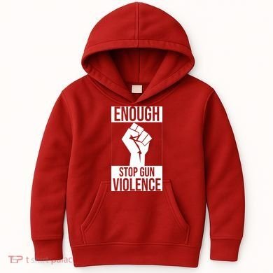 Enough Stop The Violence Fist Kids Hoodie