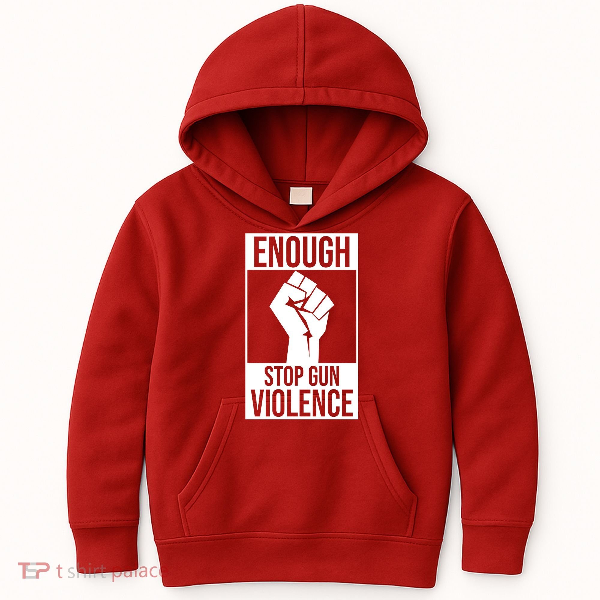 Enough Stop The Violence Fist Kids Hoodie