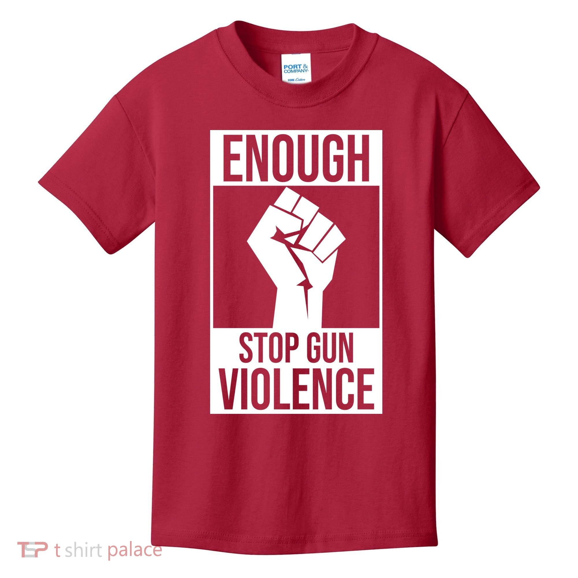 Enough Stop The Violence Fist Kids T-Shirt
