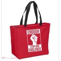 Enough Stop The Violence Fist Tote Bag thumb 2
