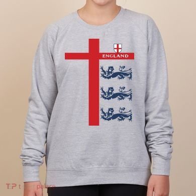 England Soccer Three Lions Flag Women's Sweatshirt
