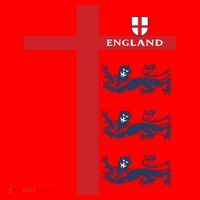 England Soccer Three Lions Flag Santa Hat thumb 1