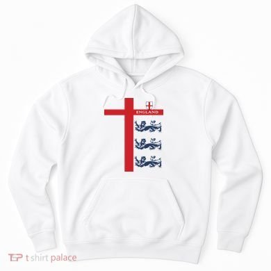 England Soccer Three Lions Flag Hoodie