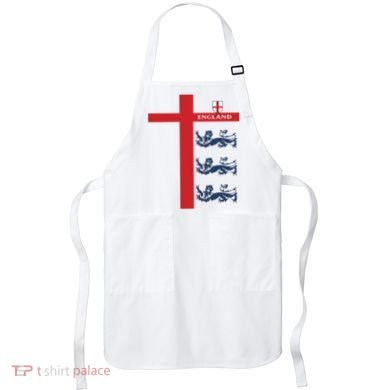 England Soccer Three Lions Flag Apron