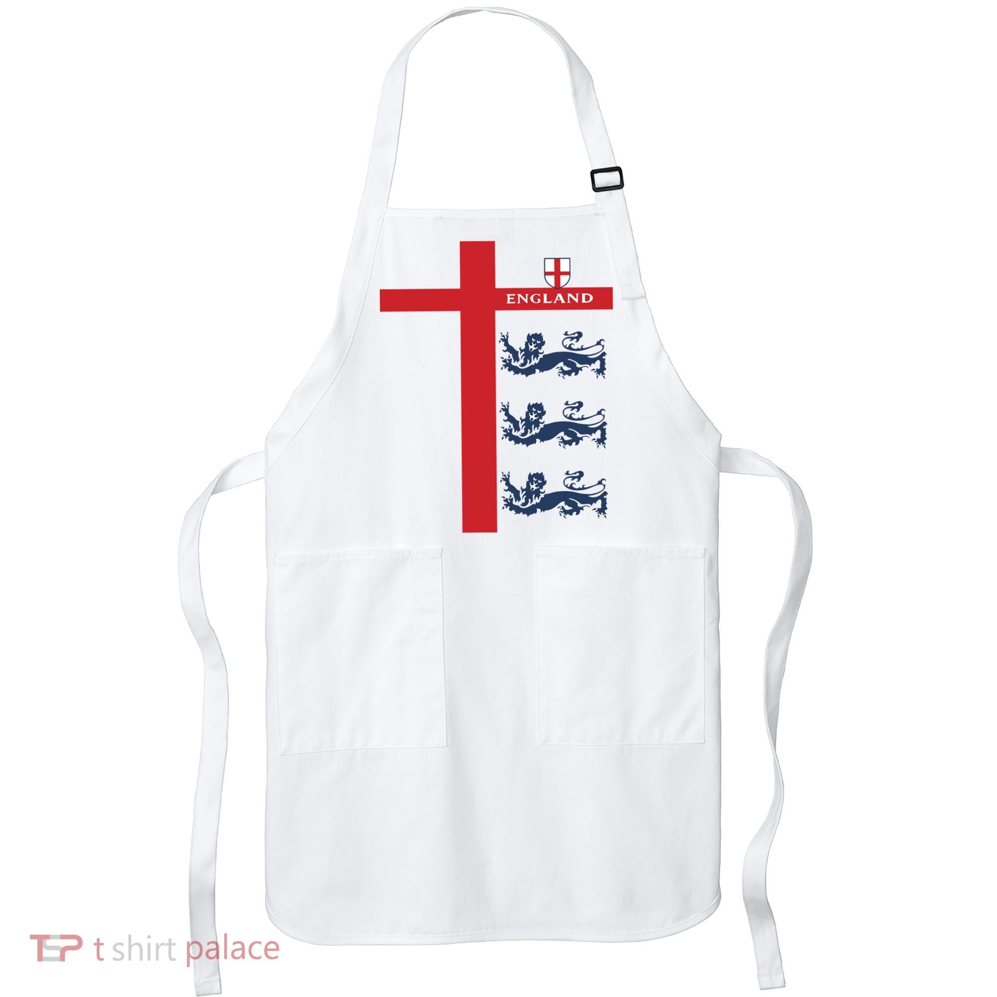 England Soccer Three Lions Flag Apron