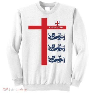 England Soccer Three Lions Flag Sweatshirt