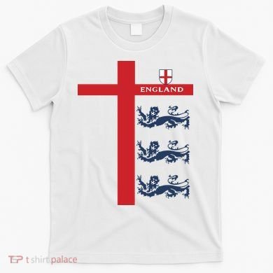 England Soccer Three Lions Flag T-Shirt